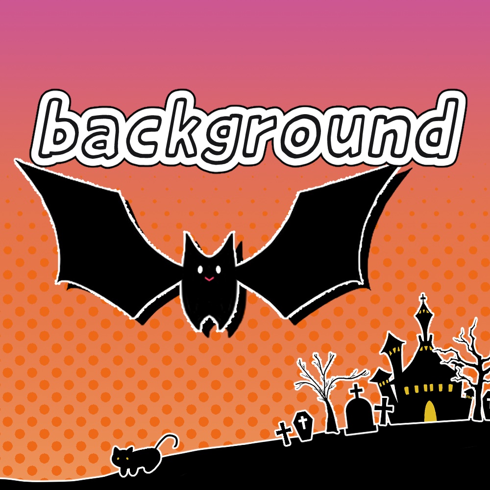 動く配信画面 Halloween21background Vtubestudio 動画素材 Hamu Booth