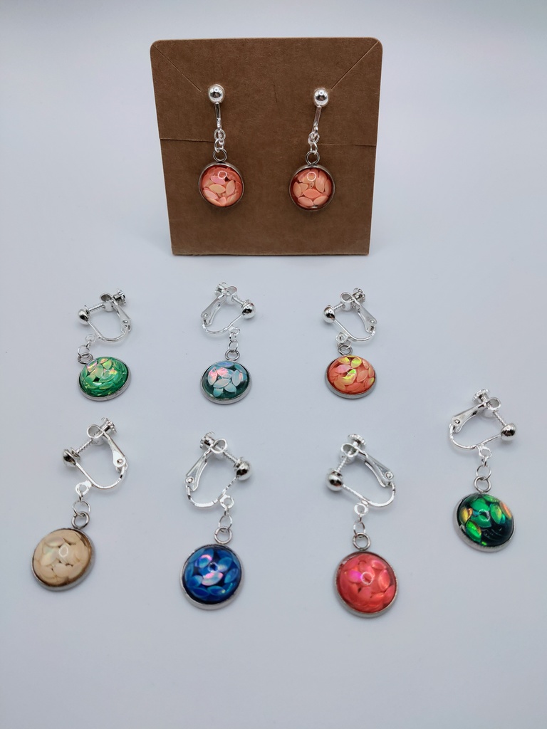 花弁イヤリング Ver.Silver