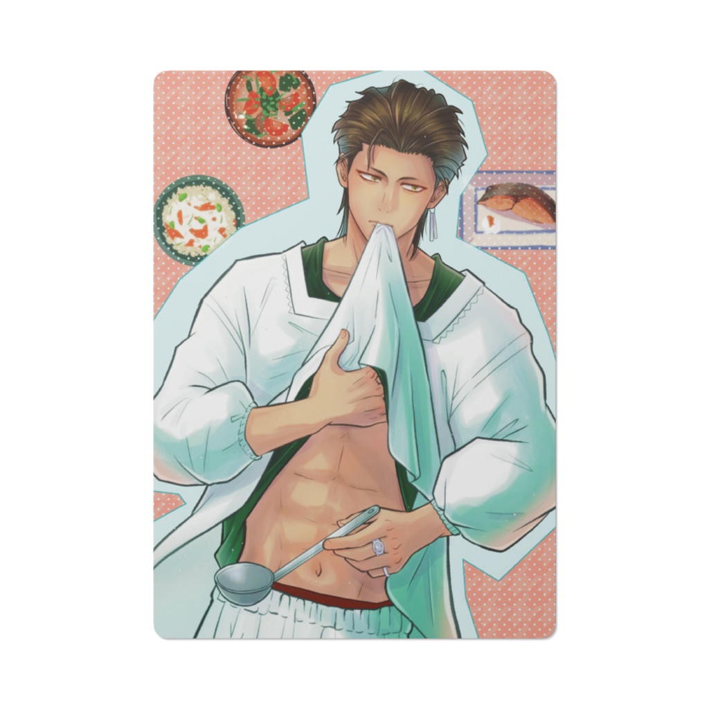 琥一君下敷き【表：割烹着ver 裏：お仕事ver】