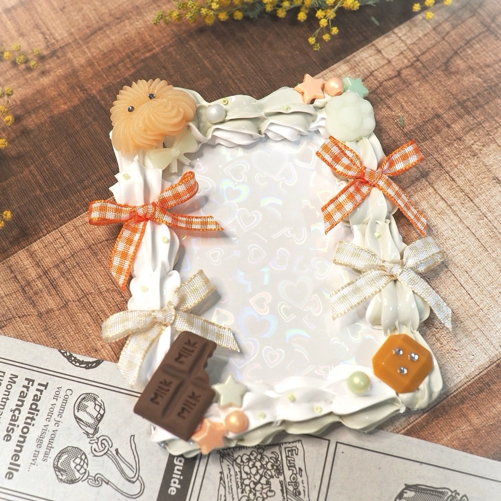 わんことリボンのホイップデコ トレカケース B8