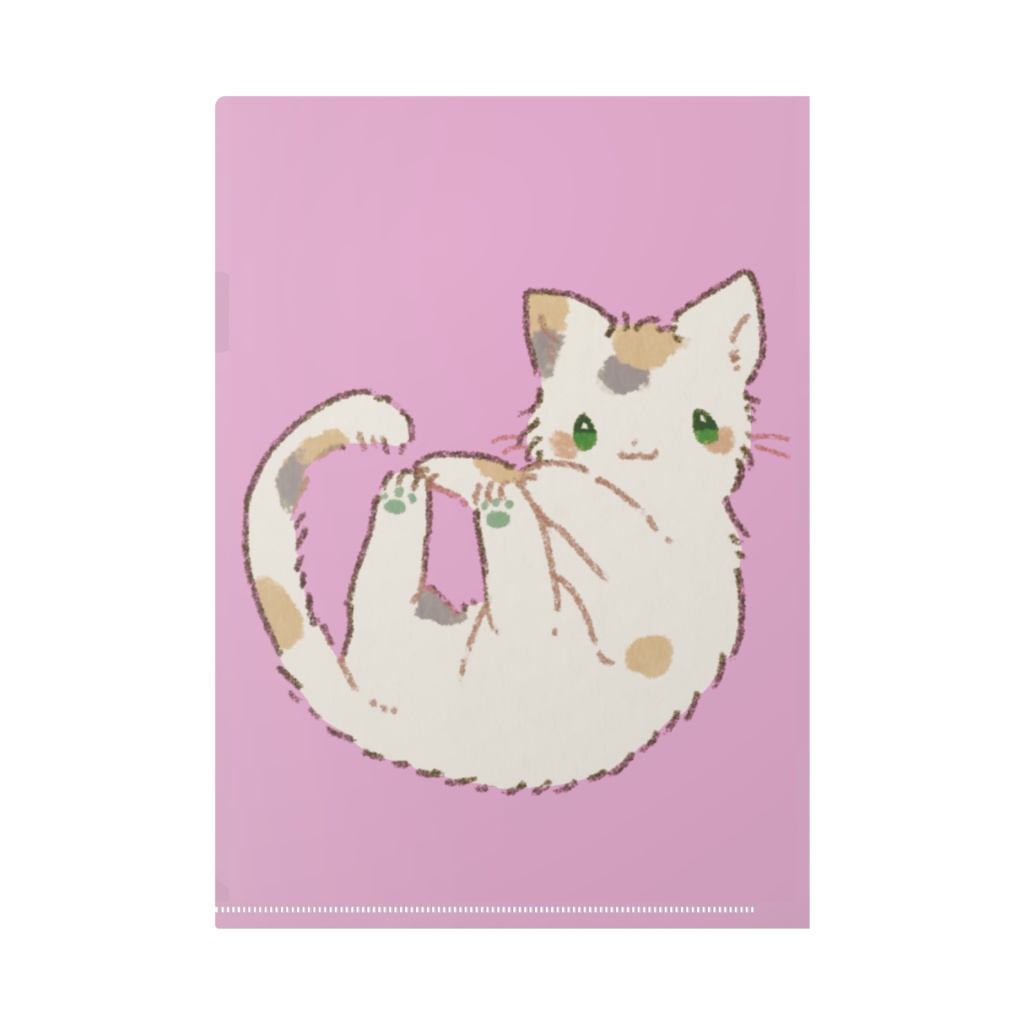 夜桜ねこ クリアファイル
