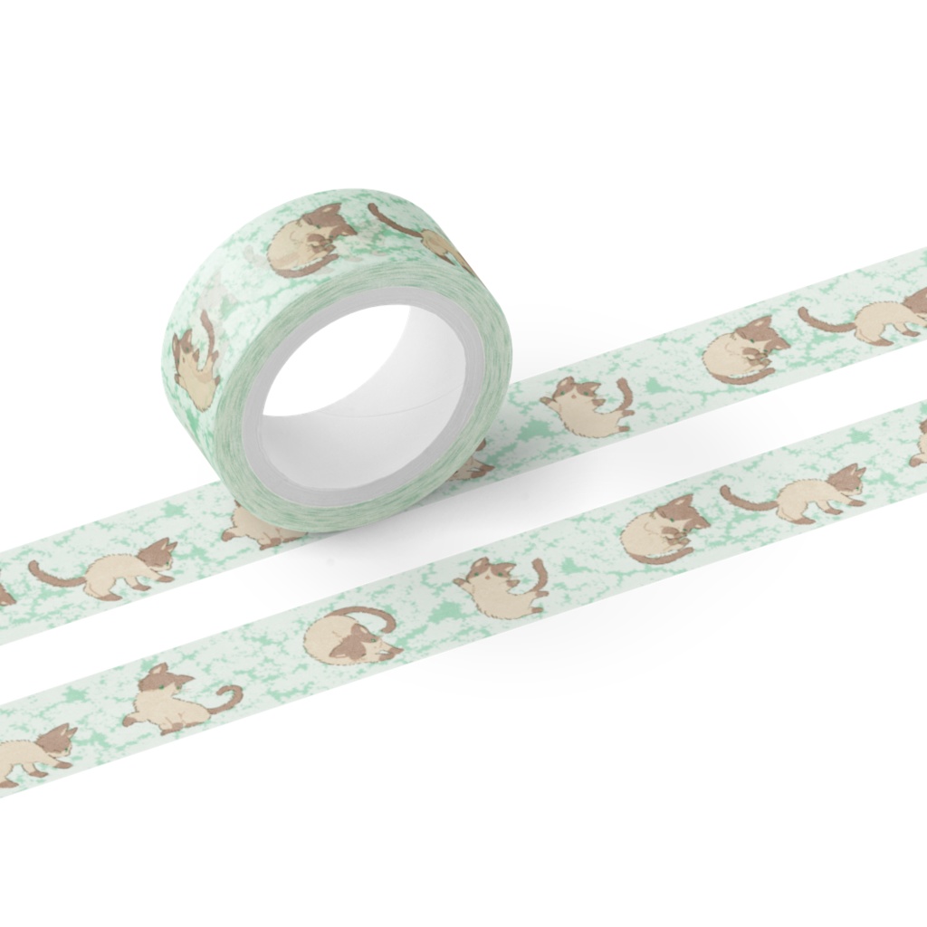 レースねこ マスキングテープ