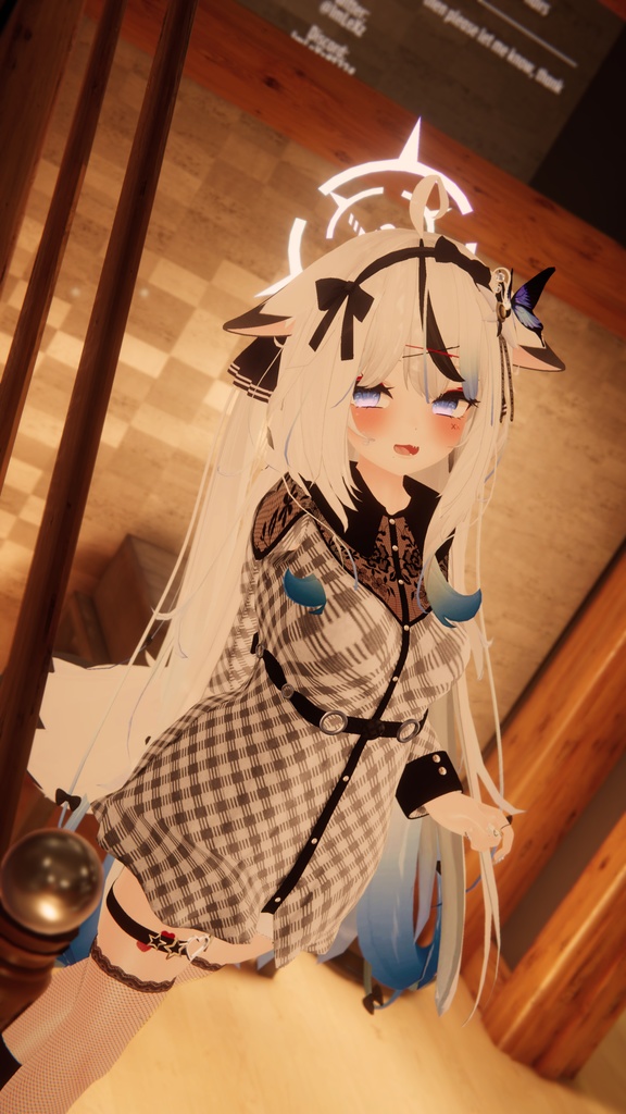 チェックツーピース