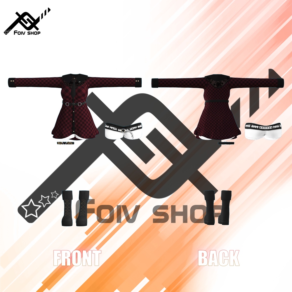 チェックツーピース