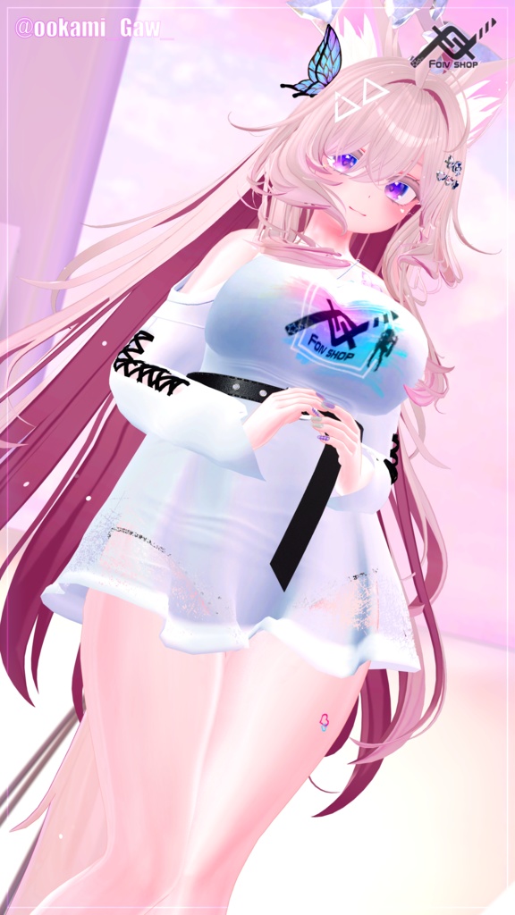 オフショルダーシャツ (Offshoulder Shirt)