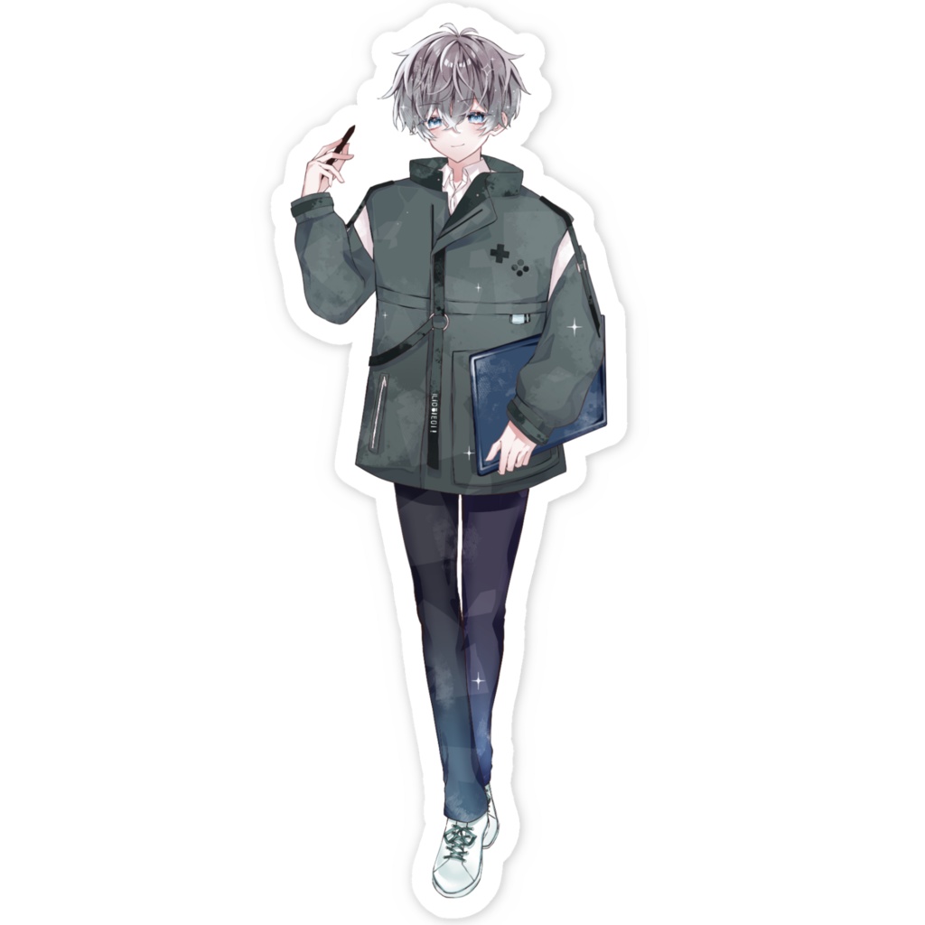 和夜カイ【5周年記念イラスト】 / スマホステッカー