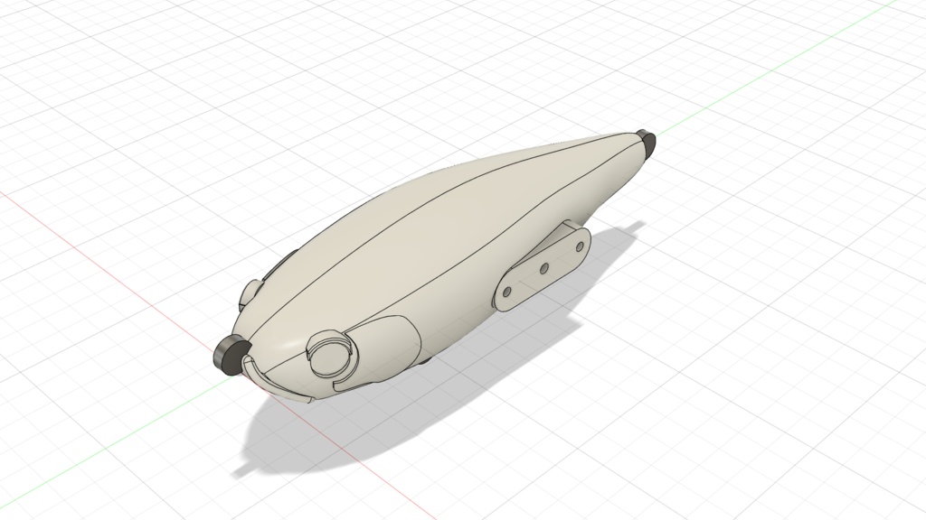 サンドクローラー 【STLデータ】羽根モノルアー100mm / オカッパリ専用設計・自動起き上がり・後方重心(実釣テスト済み)