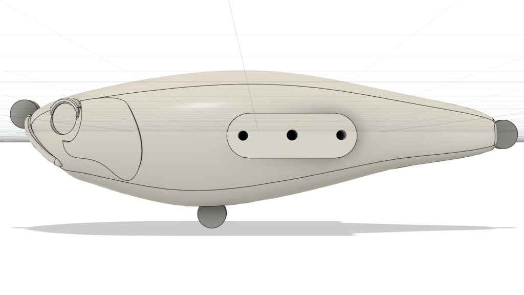 サンドクローラー 【STLデータ】羽根モノルアー100mm / オカッパリ専用設計・自動起き上がり・後方重心(実釣テスト済み)