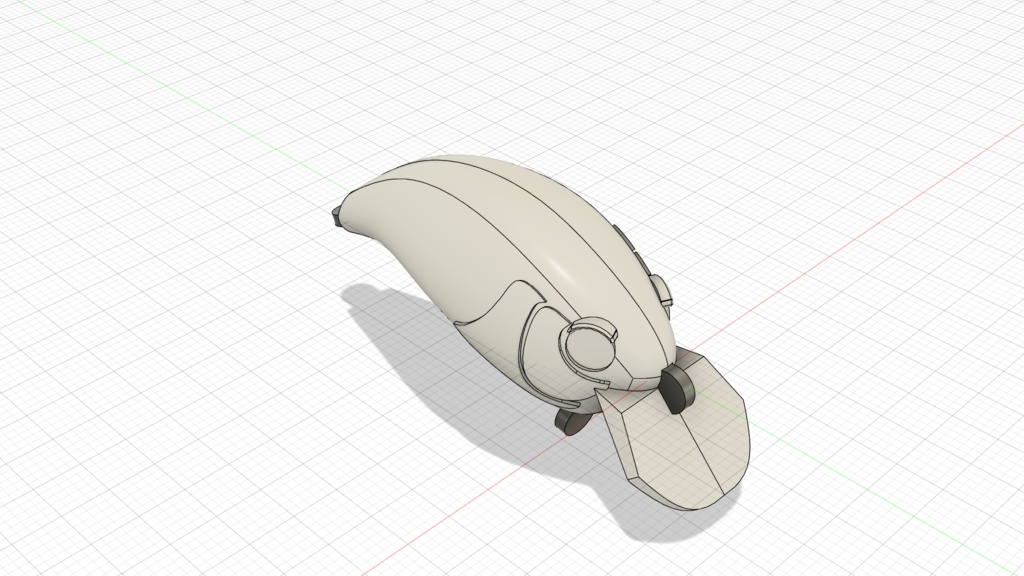 【バス釣り】チェンジャー48SRR シャロークランクベイト STLデータ 3Dプリンター ハンドメイド