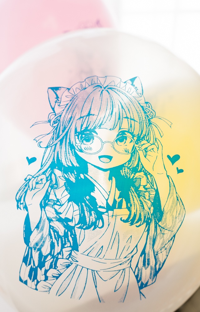 猫耳ちゃん(オリキャラ)風船