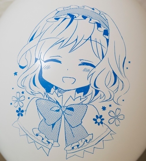 懐かしのにっこりアリスちゃん風船(24インチ)