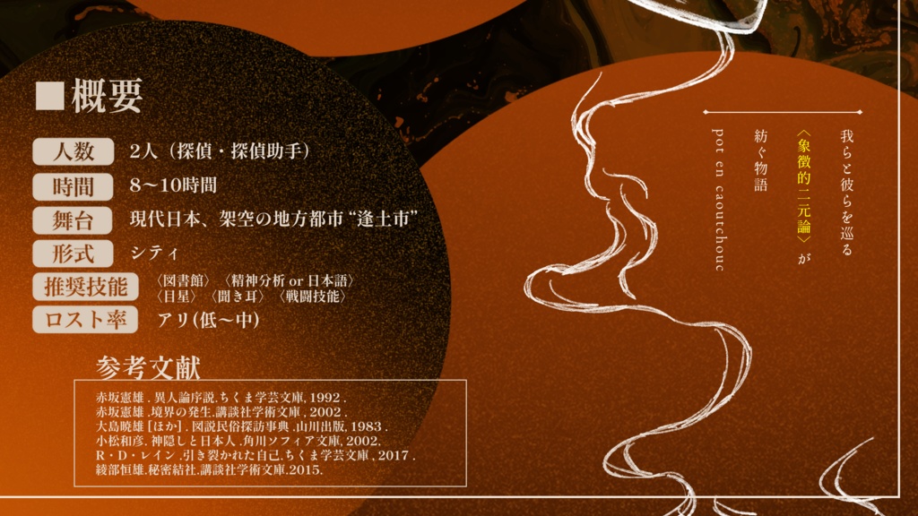 クトゥルフ神話TRPGシナリオ『pot en caoutchouc ゴム製の瓶』