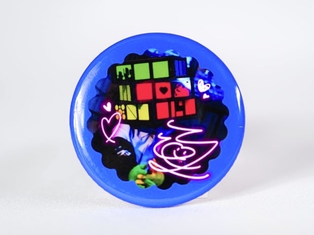 (るびこ)丸写真缶バッジ