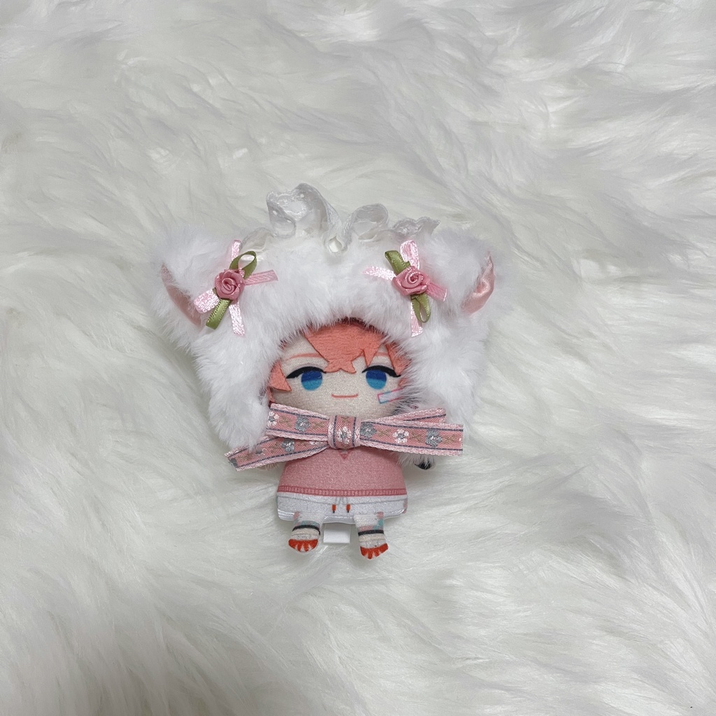 ぬい服 被り物 sheeprose_pink