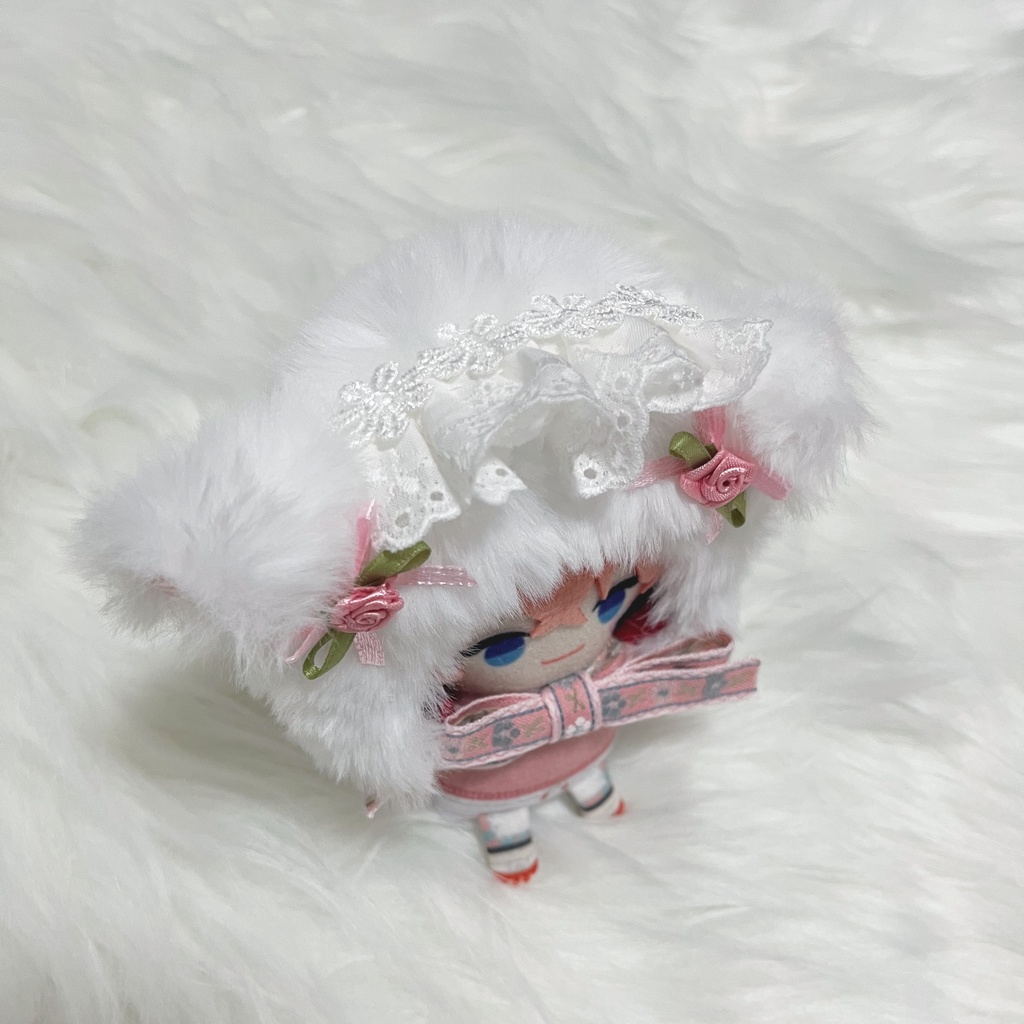 ぬい服 被り物 sheeprose_pink