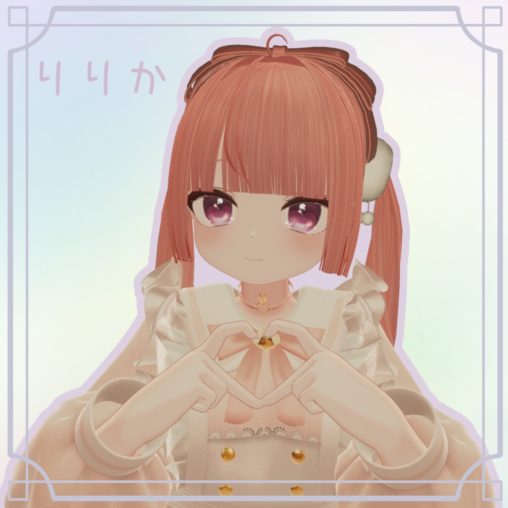 【6アバター対応】♥姫カットツインテール♥ 【VRC】