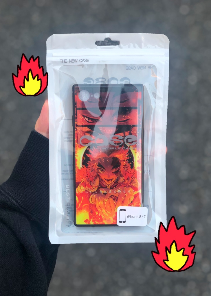 【少数限定】強化ガラス・スクエア型iPhoneケース(ポストカードのオマケ付き)