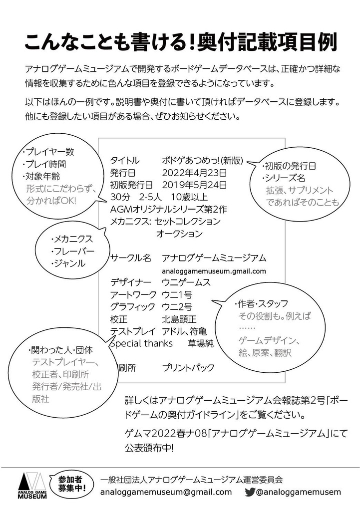 【電子版】アナログゲームミュージアム会報誌 No.2