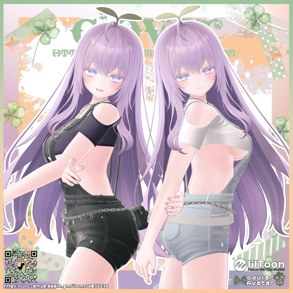 【50% セール】【8アバター対応】🍀𝓒𝓛𝓞𝓥𝓔𝓡🍀