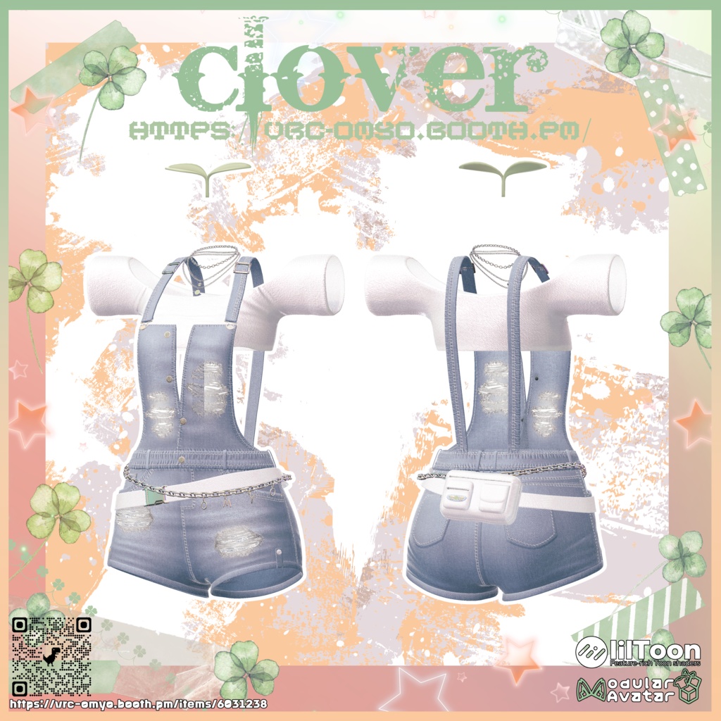 【50% セール】【8アバター対応】🍀𝓒𝓛𝓞𝓥𝓔𝓡🍀