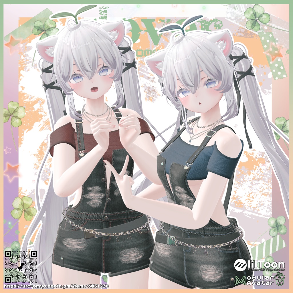 【50% セール】【8アバター対応】🍀𝓒𝓛𝓞𝓥𝓔𝓡🍀