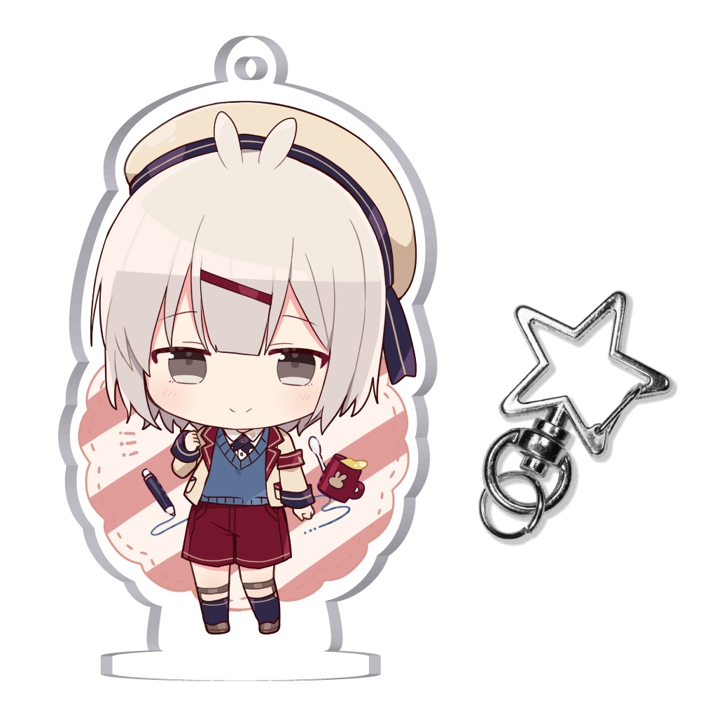 はべむん小学校 台座付きアクリルキーホルダー