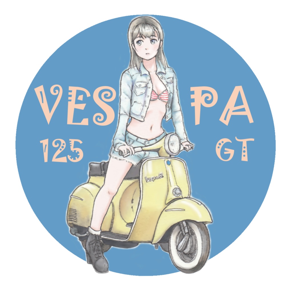ステッカー「ヴェスパ125GT」