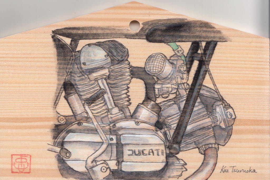 バイク絵馬「Ducati 900ss」