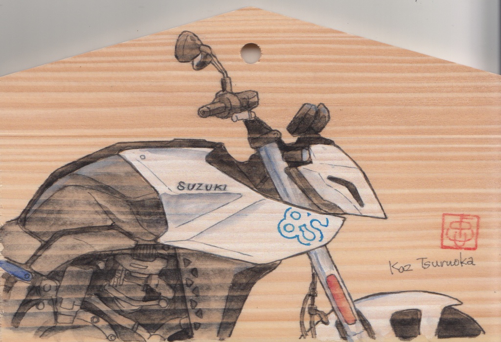 バイク絵馬「スズキ 8S」