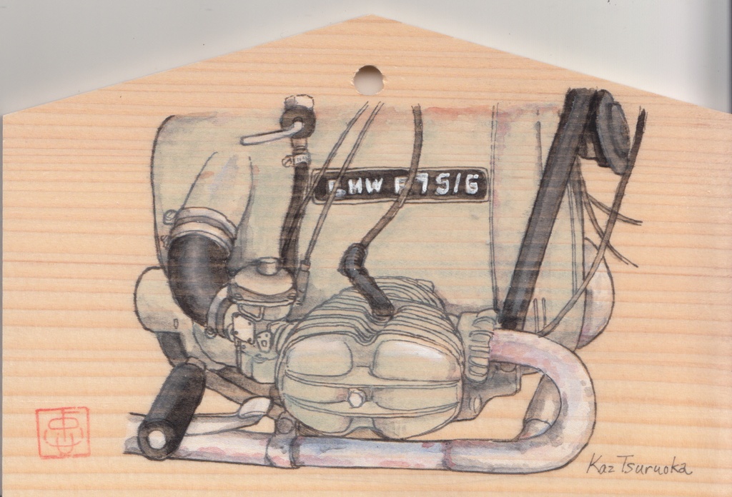 バイク絵馬「BMW R75/5」