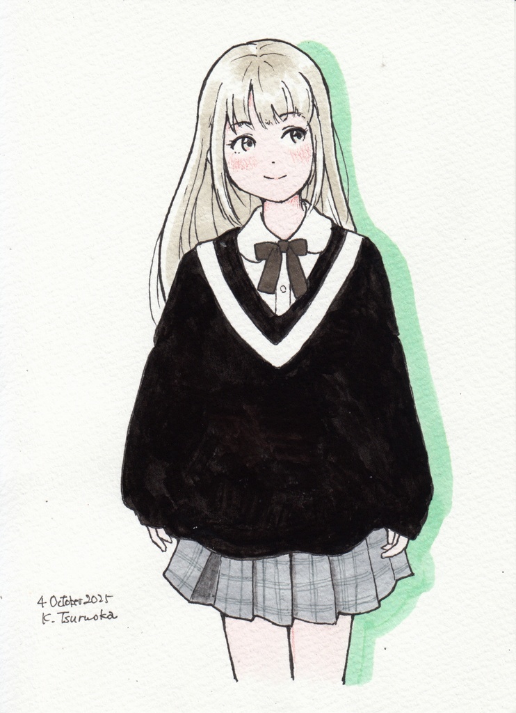 B6原画「蛾の子シリーズ ホタルガ」