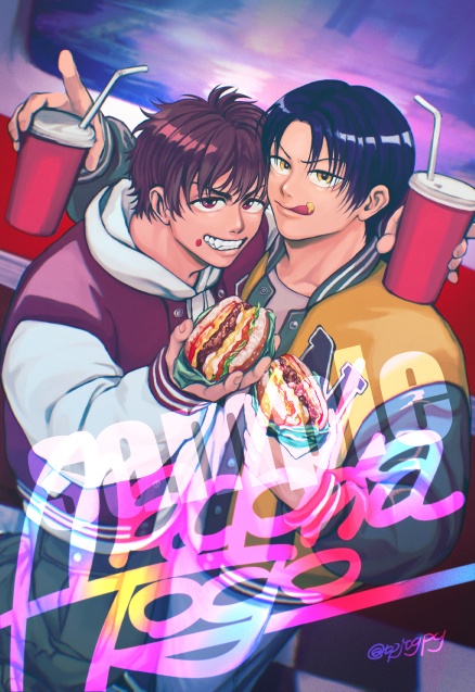 🍔ねやがわ　ポストカード＆シールセット
