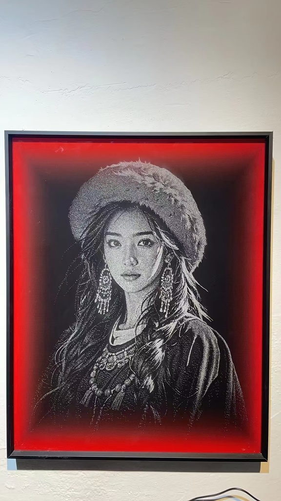 プライベートオーダーガラス絵 - ハンマー絵【ハンマーで打ち出された絵 - 永遠のクラシック】- 無形文化遺産