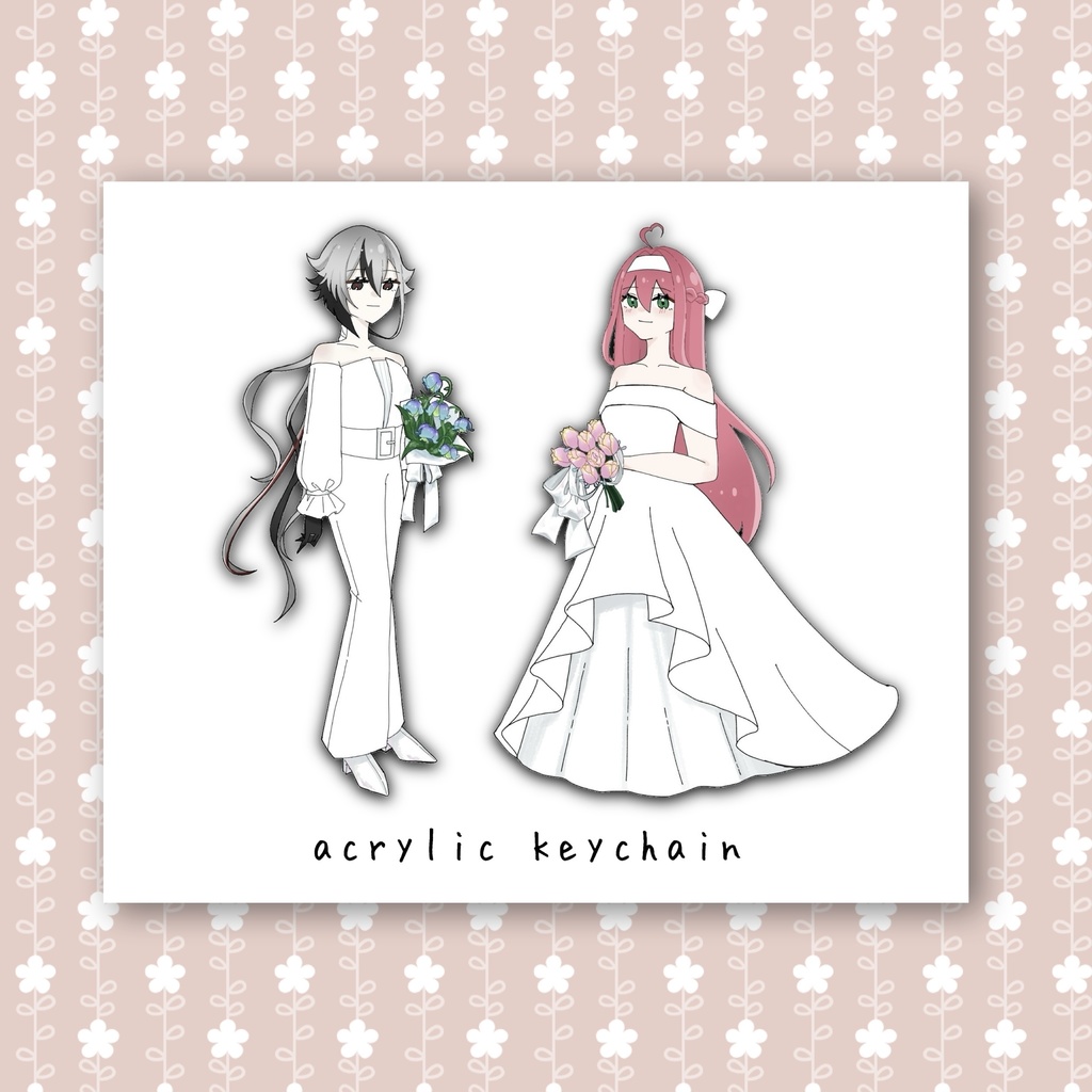 【二次創作】ペルクリ ウエディングアクキー