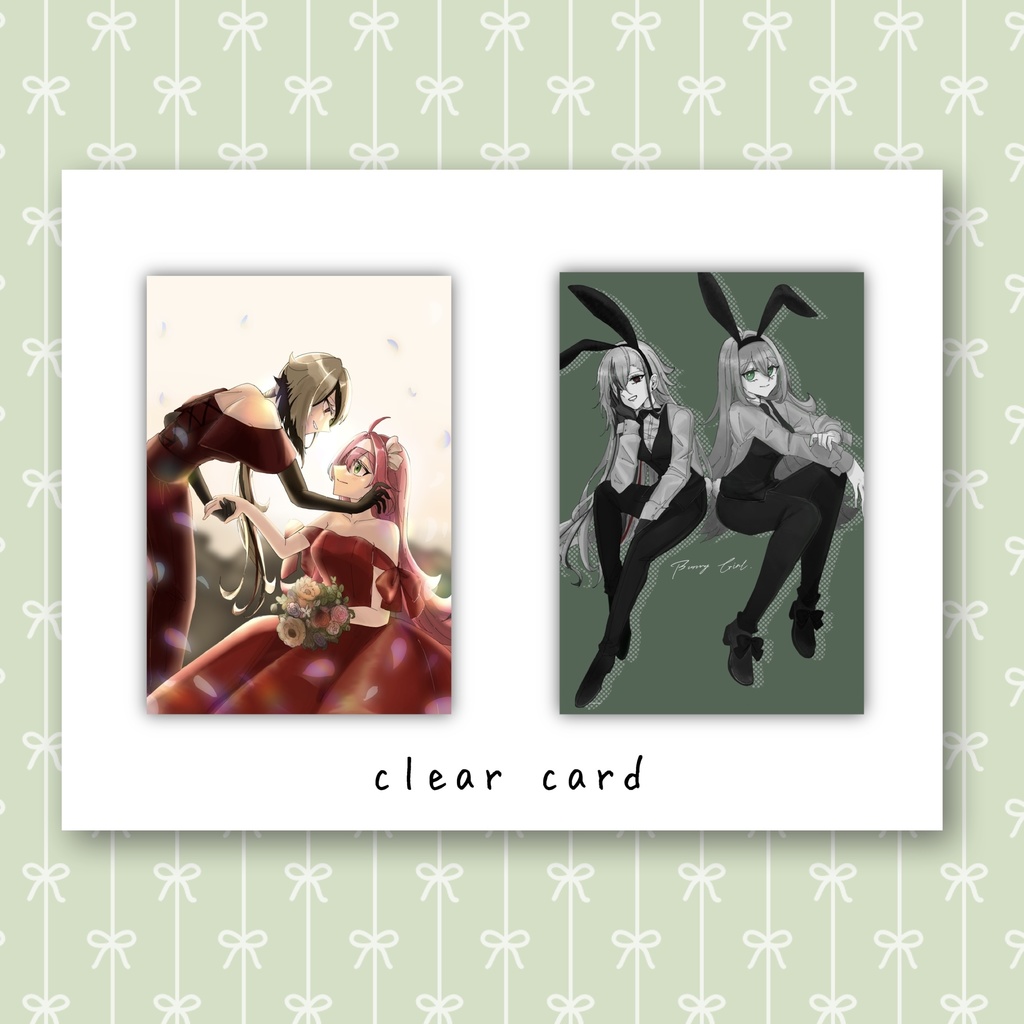 【二次創作】ペルクリ クリアカード2枚セット