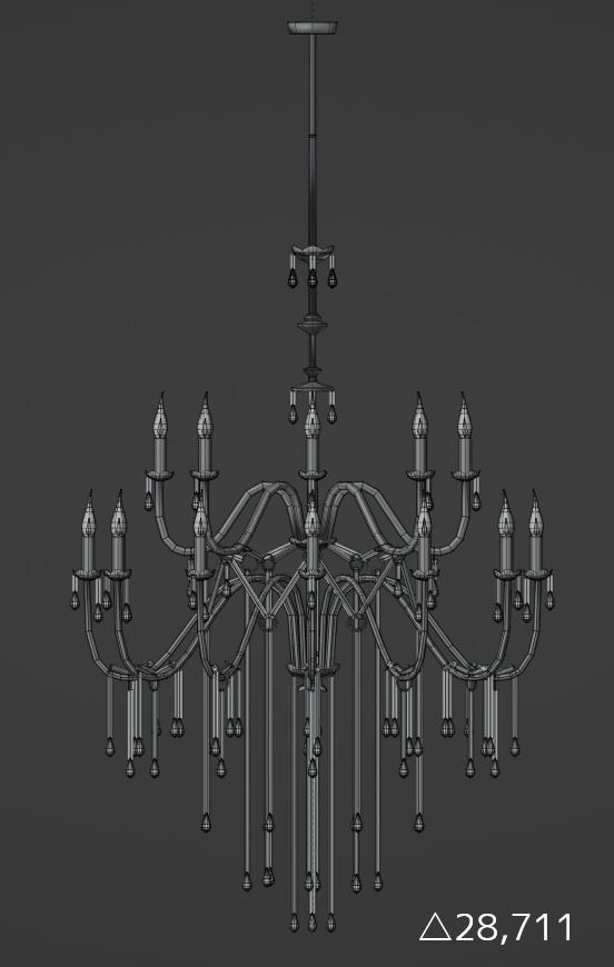 【3Dモデル】シャンデリア