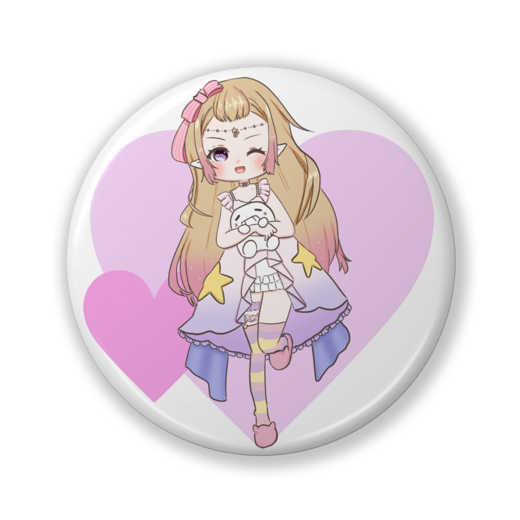 ネグリジェドレスまるたんSD缶バッチ
