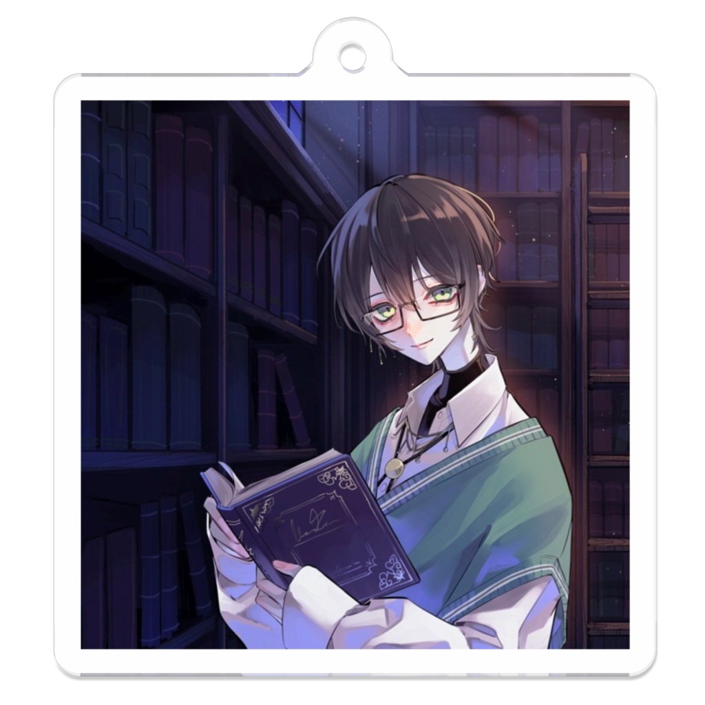 葵乃瀬さんと図書館でのひとときアクリルキーホルダー