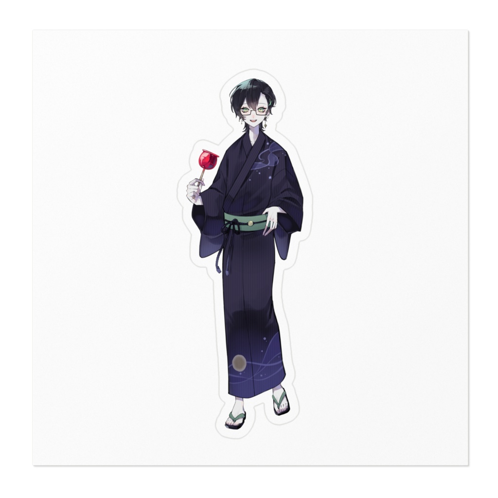 葵乃瀬さんの浴衣姿ステッカー