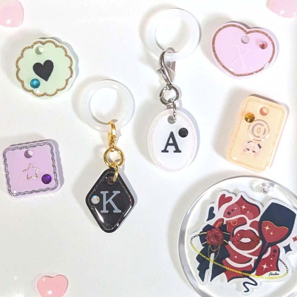 第一弾　目印チャーム　マカロン　全8色