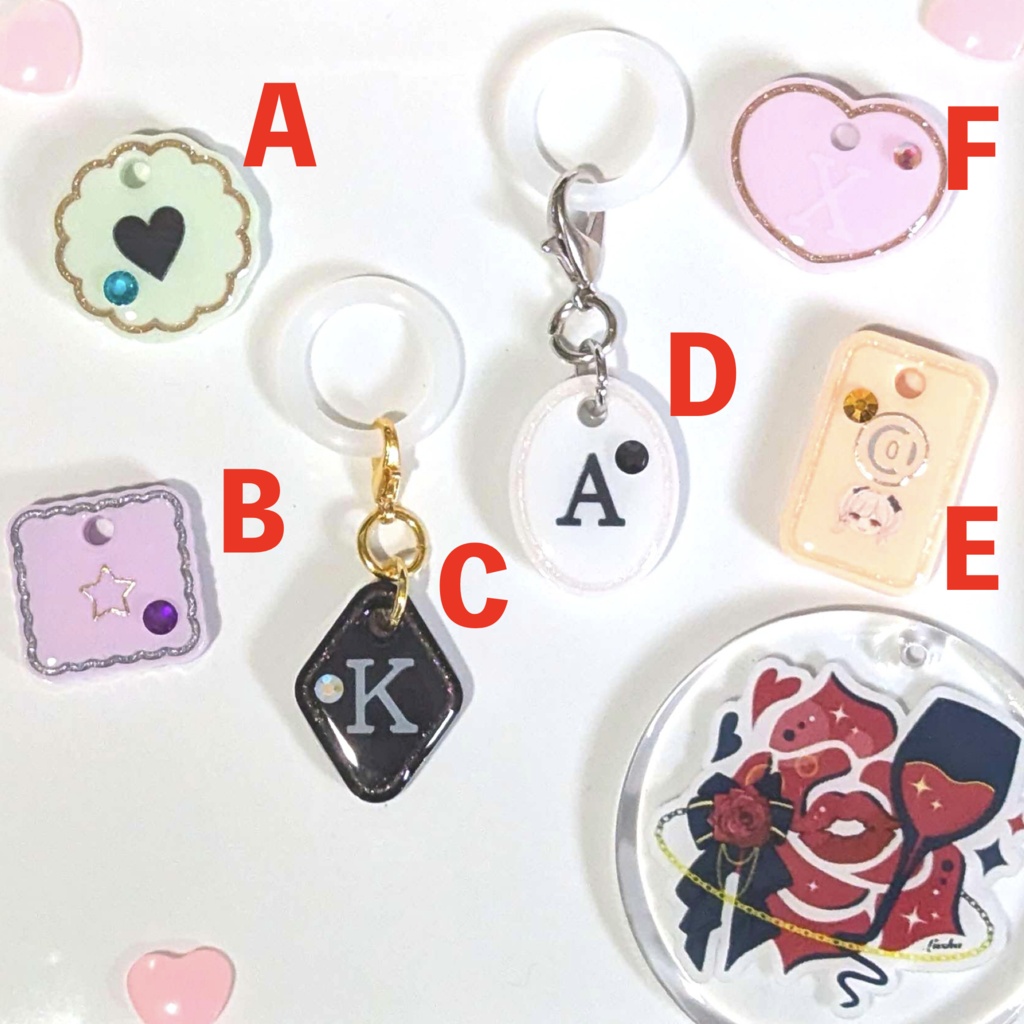 第一弾 目印チャーム マカロン 全8色