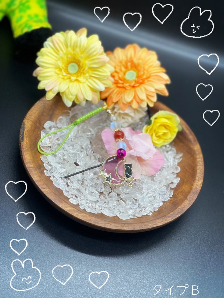 いっちゃん手作り！猫ちゃんレジンチャーム♡
