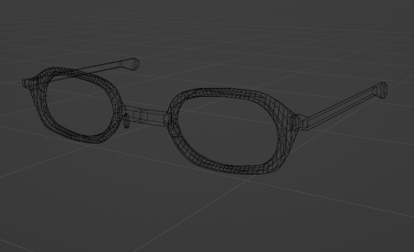 【無料配布】3Dモデル「メガネ」