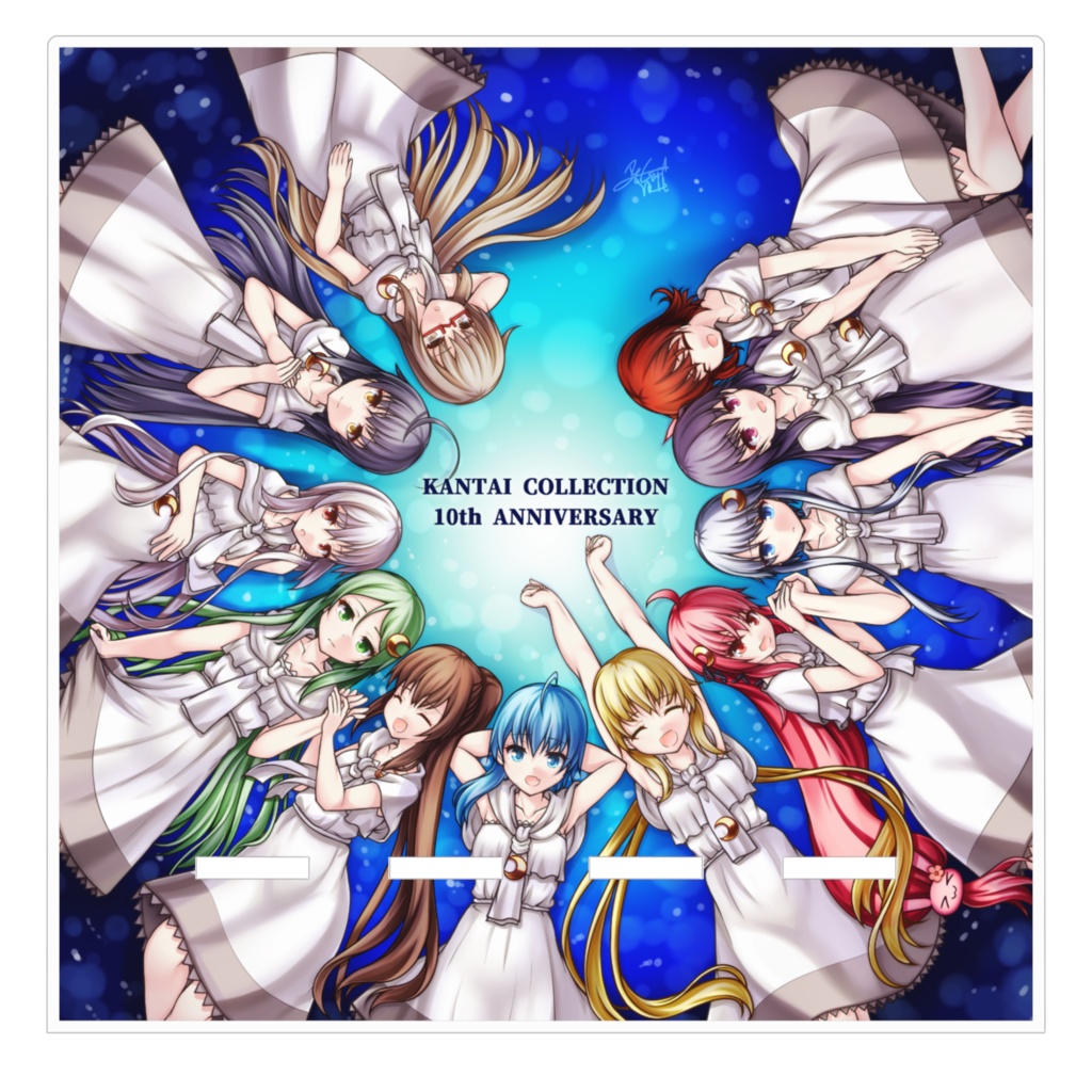 艦隊これくしょん10周年・睦月型アクリルスマホスタンド(黒ver)