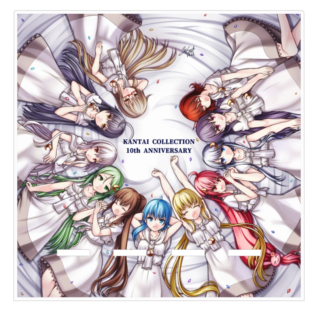 艦隊これくしょん10周年・睦月型アクリルスマホスタンド(白ver)