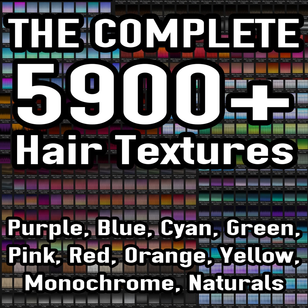 5900+ Hair Textures - COMPLETE PACK