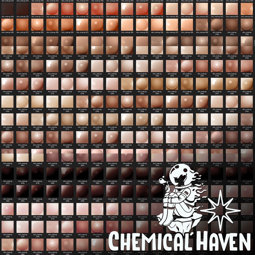 6600+ Matcap Pack | Colors, Metals, Skin Tones,...