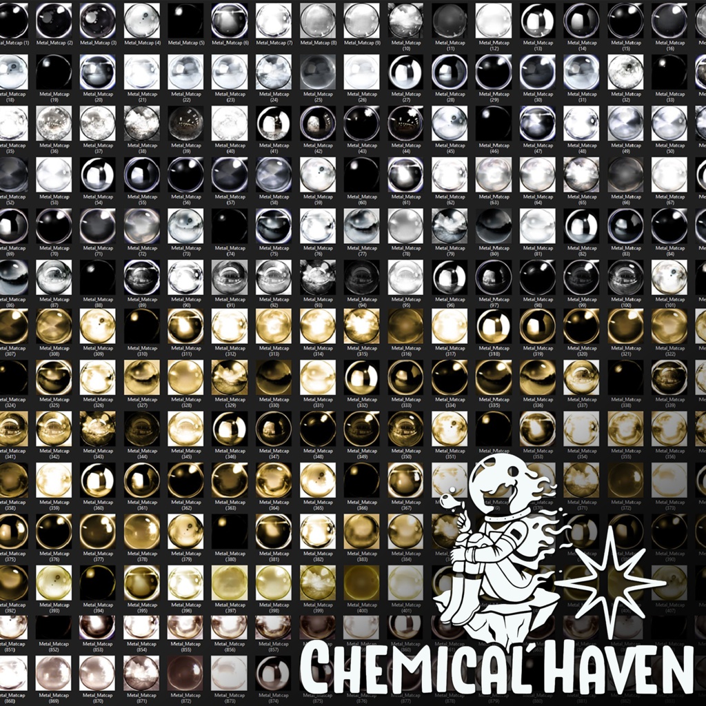 6600+ Matcap Pack | Colors, Metals, Skin Tones,...