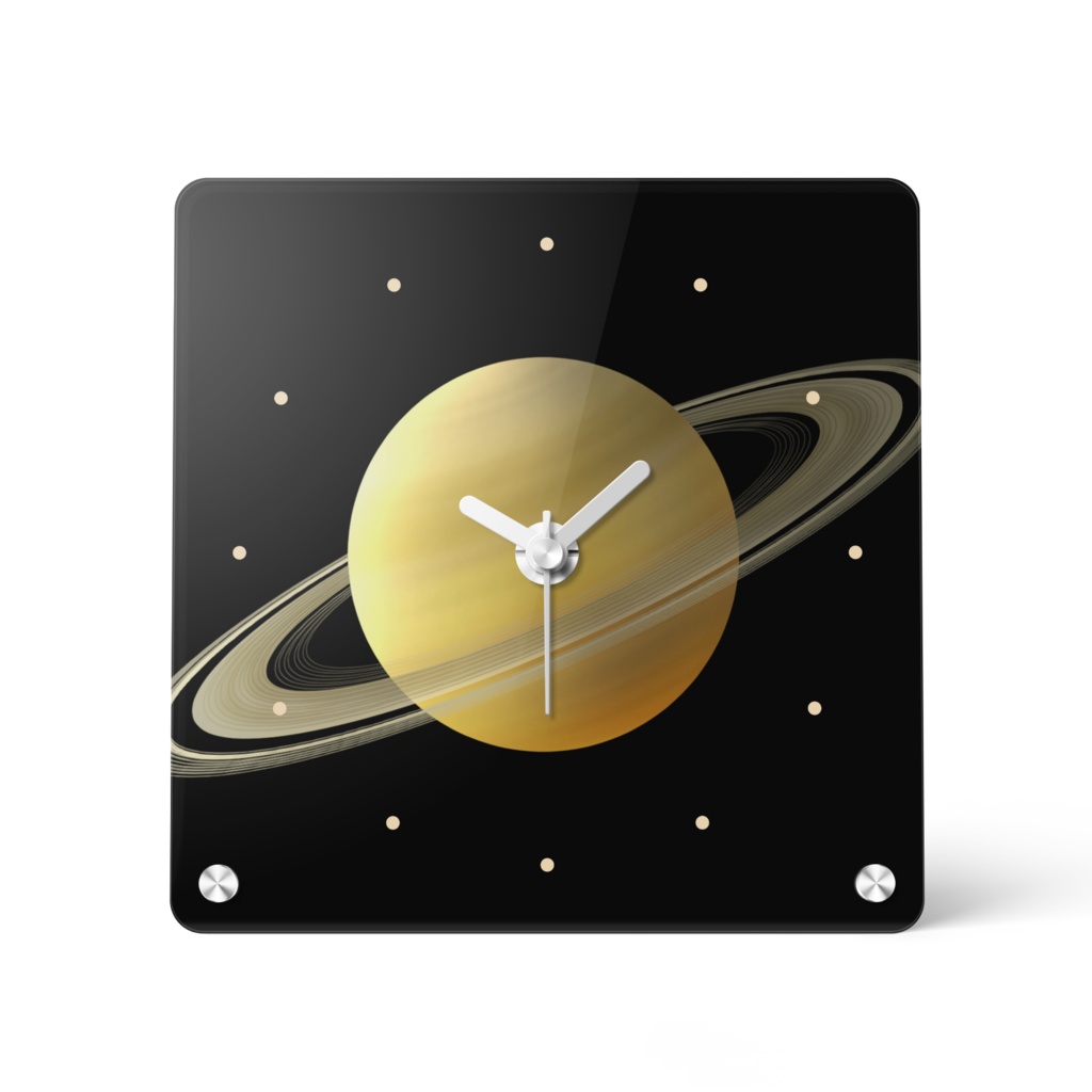 アクリル時計*土星