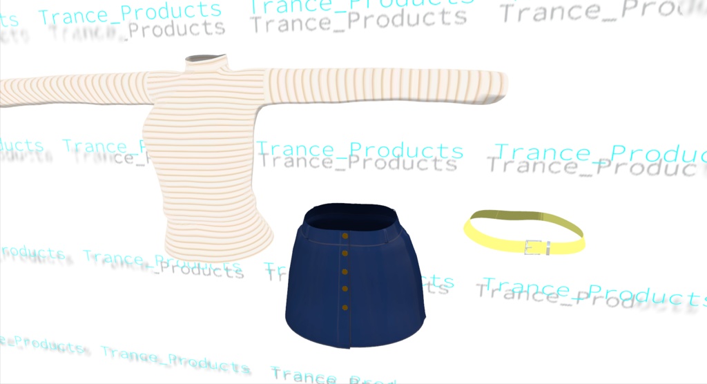 【VRchat向け】ミーシェ萌えボーダーコスチューム【3Dモデル】